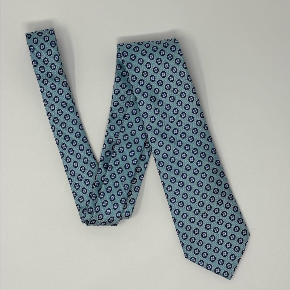 Nautica Neck Tie, polkadot, geometric, silk, business, office, formal, suit